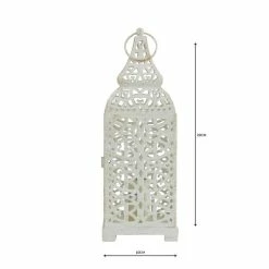 Dunelm Moroccan Lantern Cream Table Lamp -Hot Sale rugs Shop 1000038996 alt04