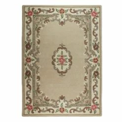 Flair Fawn Lotus Premium Aubusson Rug -Hot Sale rugs Shop 1000085480 alt01