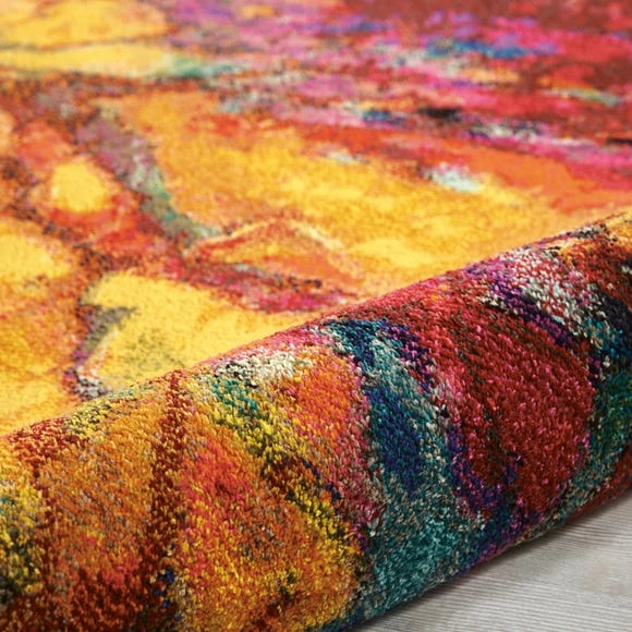 Nourison Multi Coloured Celestial Cayenne Rug 6 Nourison Multi Coloured Celestial Cayenne Rug - Image 4