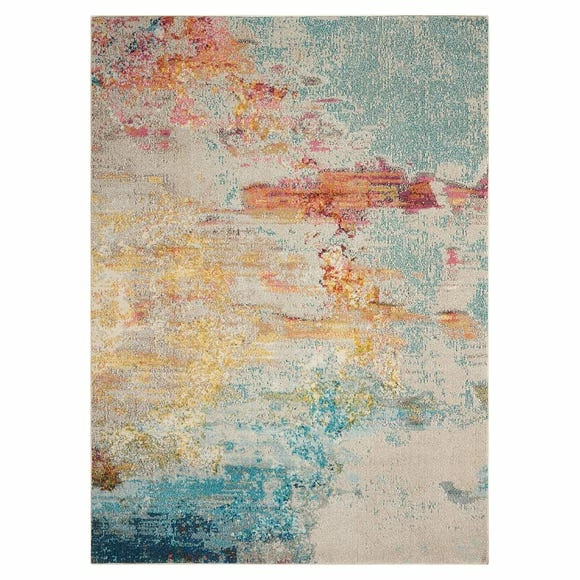 Nourison Multi Coloured Celestial Sealife Rug 4 Nourison Multi Coloured Celestial Sealife Rug - Image 2