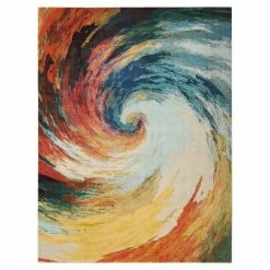 Nourison Multi Coloured Celestial Wave Rug -Hot Sale rugs Shop 1000098170 alt01