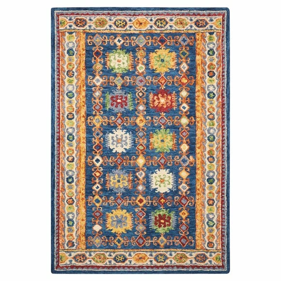 Nourison Vibrant 2 Teal Rug 4 Nourison Vibrant 2 Teal Rug - Image 2
