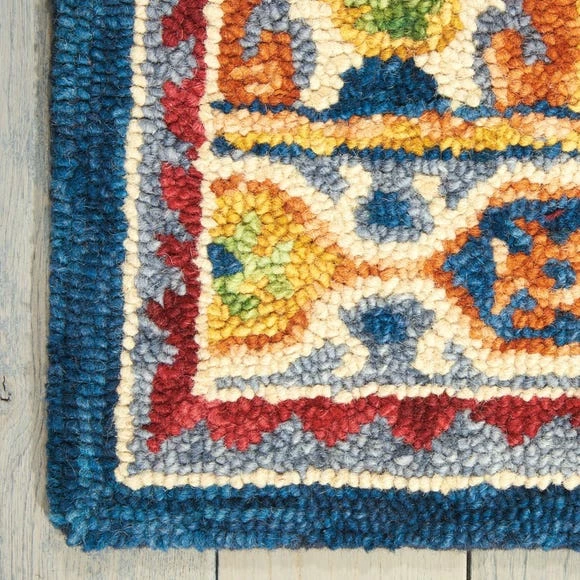 Nourison Vibrant 2 Teal Rug 8 Nourison Vibrant 2 Teal Rug - Image 6