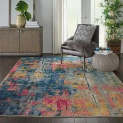 Nourison Celestial Blue And Yellow Rug -Hot Sale rugs Shop 1000116433 alt02