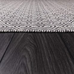 Dunelm Grey Diamond Geometric Weave Rug -Hot Sale rugs Shop 1000117205 alt05