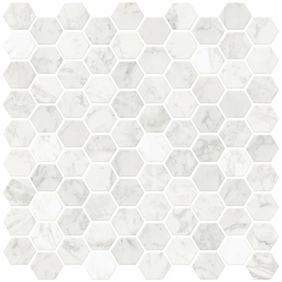 InHome Hexagon Marble Self Adhesive Backsplash Tiles 5 InHome Hexagon Marble Self Adhesive Backsplash Tiles - Image 3