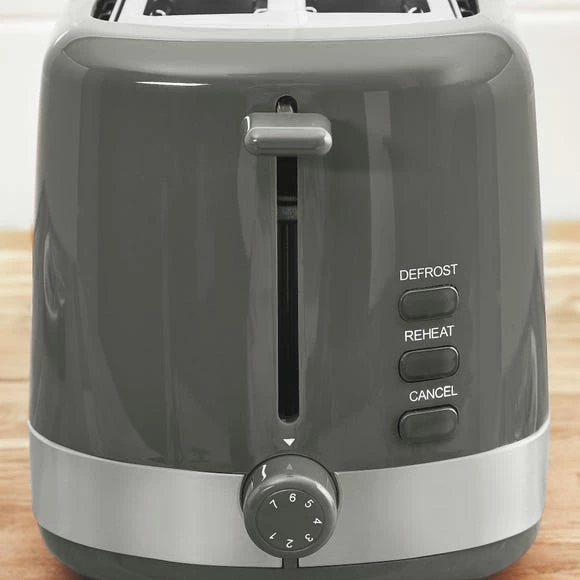 Dunelm 2 Slice Grey Toaster 5 Dunelm 2 Slice Grey Toaster - Image 3