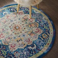 Nourison Ankara Global 3 Round Rug -Hot Sale rugs Shop 1000143063 alt02