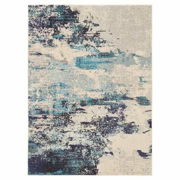Nourison Teal Celestial Rug 4 Nourison Teal Celestial Rug - Image 2