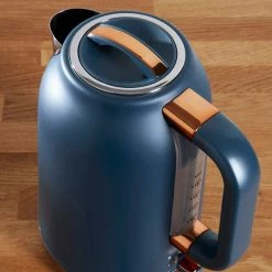 Dunelm 1.7L 3.kW Matt Navy & Copper Jug Kettle -Hot Sale rugs Shop 1000150238 alt03