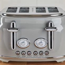 Dunelm Retro 4 Slice Grey Toaster 9 Dunelm Retro 4 Slice Grey Toaster -Hot Sale rugs Shop 1000155927 alt03