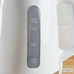 Dunelm 1.7L 3kW Plastic White Kettle -Hot Sale rugs Shop 1000155946 alt02