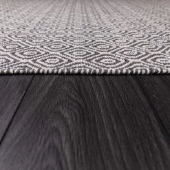 Dunelm Diamond Weave Grey Doormat -Hot Sale rugs Shop 1000158032 alt02