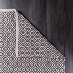 Dunelm Diamond Weave Grey Doormat -Hot Sale rugs Shop 1000158032 alt03