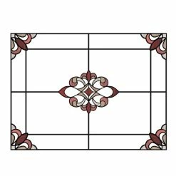 InHome Red Westwood Static Stained Glass Decal 7 InHome Red Westwood Static Stained Glass Decal -Hot Sale rugs Shop 1000161880 alt02