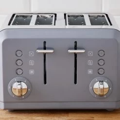 Dunelm Cool Grey Spectrum Toaster -Hot Sale rugs Shop 1000161965 alt02