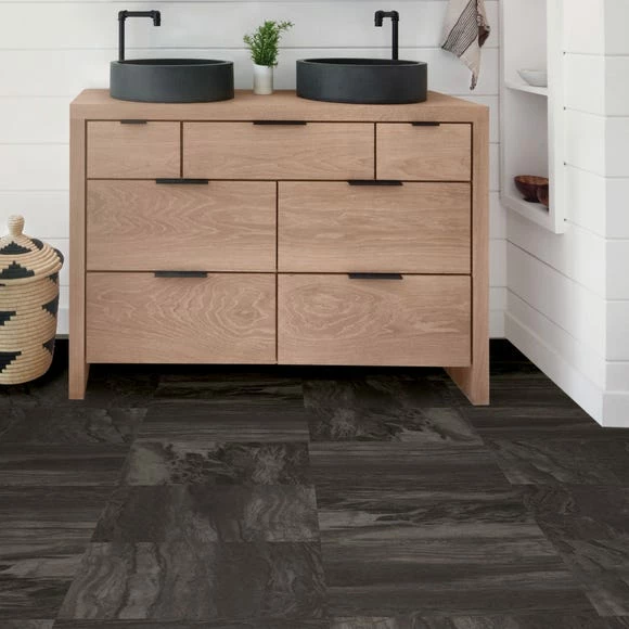 Raven Black Self Adhesive Floor Tiles 7 Raven Black Self Adhesive Floor Tiles - Image 5