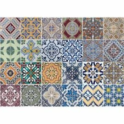 Fine Décor Wallpaper Azulejos Multicoloured Self Adhesive Kitchen Panel -Hot Sale rugs Shop 1000168334 alt02