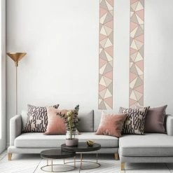 Fine Décor Wallpaper Apex Rose Gold Border -Hot Sale rugs Shop 1000171097 alt02