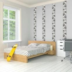 Fine Décor Wallpaper Apex Silver Border -Hot Sale rugs Shop 1000171098 alt03