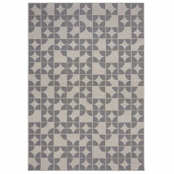 Dunelm Geo Circles Indoor Outdoor Rug 4 Dunelm Geo Circles Indoor Outdoor Rug - Image 2