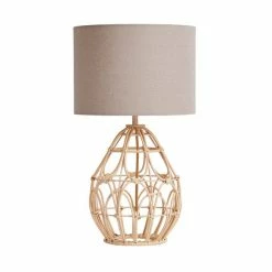 Dunelm Decorative Cane Table Lamp -Hot Sale rugs Shop 1000182787 alt05