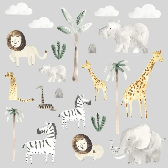 Dunelm Safari Natural Medium Wall Stickers 5 Dunelm Safari Natural Medium Wall Stickers - Image 3