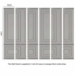 Dunelm Wood Panel Grey Mural -Hot Sale rugs Shop 1000185490 alt03