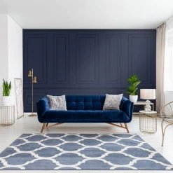Dunelm Wood Panel Navy Mural -Hot Sale rugs Shop 1000185491 alt01
