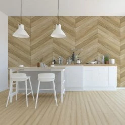 Dunelm Chevron Wood Mural -Hot Sale rugs Shop 1000185498 alt01
