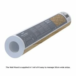 Dunelm Chevron Wood Mural -Hot Sale rugs Shop 1000185498 alt02