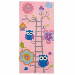 Pink Hong Kong Owl Rug