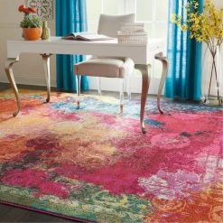Nourison Multi Coloured Celestial Seaglass Rug