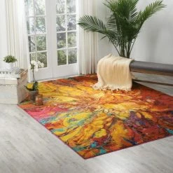 Nourison Multi Coloured Celestial Cayenne Rug