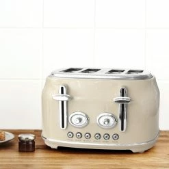 Dunelm Retro Cream 4 Slice Toaster