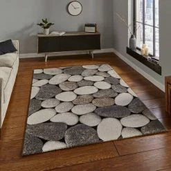 Cream And Grey Woodland 2099 Rug
