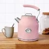 Dunelm Retro 1.7L 3KW Pink Jug Kettle -Hot Sale rugs Shop 30605396