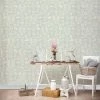 Crown Wallpaper Woodland Duck Egg Wallpaper -Hot Sale rugs Shop 30611084