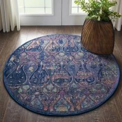 Nourison Ankara Global 8 Round Rug