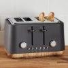 Dunelm Contemporary 4 Slice Matt Grey Toaster -Hot Sale rugs Shop 30662544