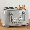 Dunelm Retro 4 Slice Grey Toaster -Hot Sale rugs Shop 30662548