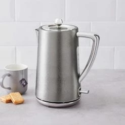 Dunelm Crackled Effect 1.7L 3kW Steeple Grey Kettle