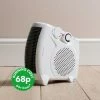 Dunelm 2000W Flat Fan Heater -Hot Sale rugs Shop 30699707