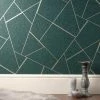 Fine Décor Wallpaper Quartz Fractal Emerald Wallpaper 1 Fine Décor Wallpaper Quartz Fractal Emerald Wallpaper -Hot Sale rugs Shop 30701544
