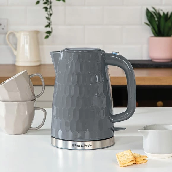 Russell Hobbs Honeycomb Kettle Grey 4 Russell Hobbs Honeycomb Kettle Grey - Image 2