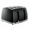 Russell Hobbs Honeycomb 4 Slice Toaster Black -Hot Sale rugs Shop 30713879