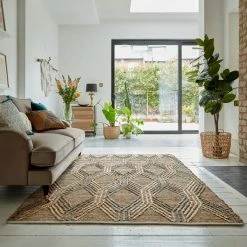 Dunelm Exclusive Clay Jute Flatweave Rug