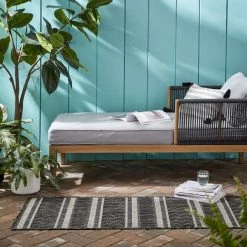 Dunelm Arya Stripe Indoor Outdoor Runner