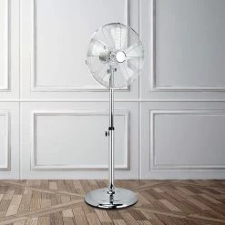 Hot Sale rugs Shop 7 Dunelm 16" Chrome Pedestal Fan