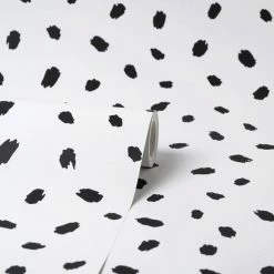 Dunelm Spot Monochrome Wallpaper -Hot Sale rugs Shop 30723980 alt03